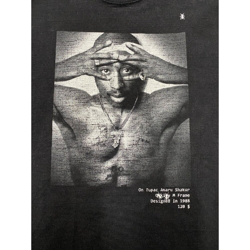Hype Means Nothing Tupac T Shirt Large Black White Tupac Graphic Top - Picture 3 of 9